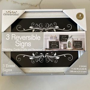 Wedding/Reception/Gifts 3 Signs